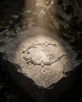 Fichée — silver links of budded/fleury crosses