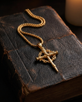 Paid — black crucifix, Christ on cross
