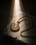 Michael — gold medallion, St Michael slaying dragon