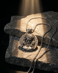 Vestige — silver aged Christ face, crown of thorns