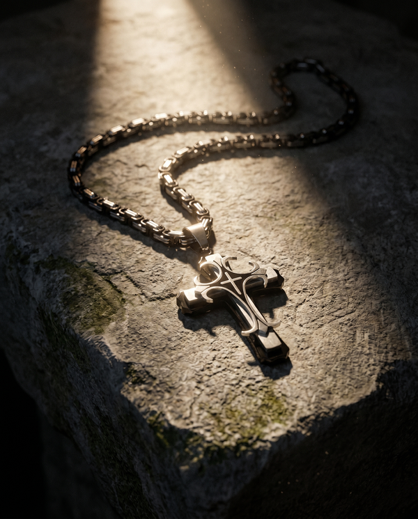 Nightfall — black tribal/filigree dark cross