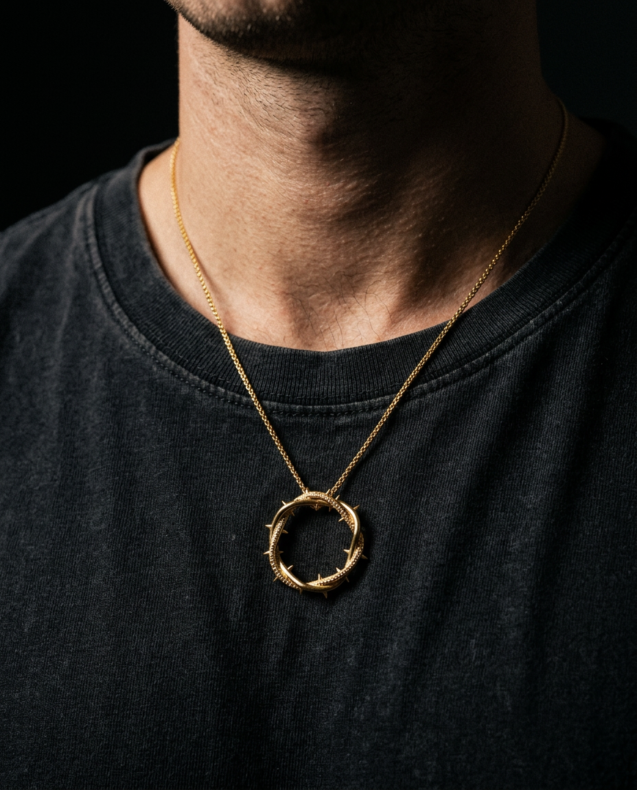THORNS — Crown of Thorns Pendant worn on chain at the chest