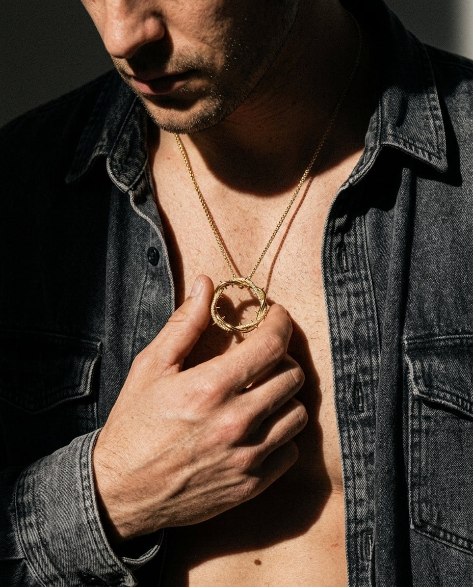 THORNS — Crown of Thorns Pendant worn at the chest