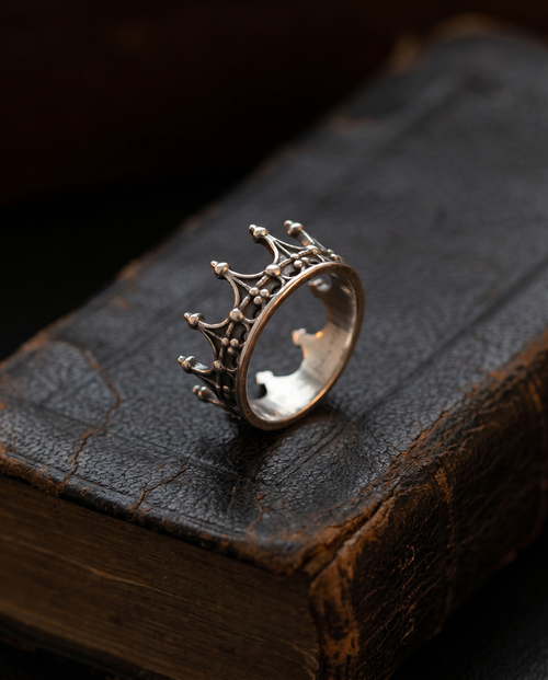 Diadem — silver openwork ROYAL CROWN band