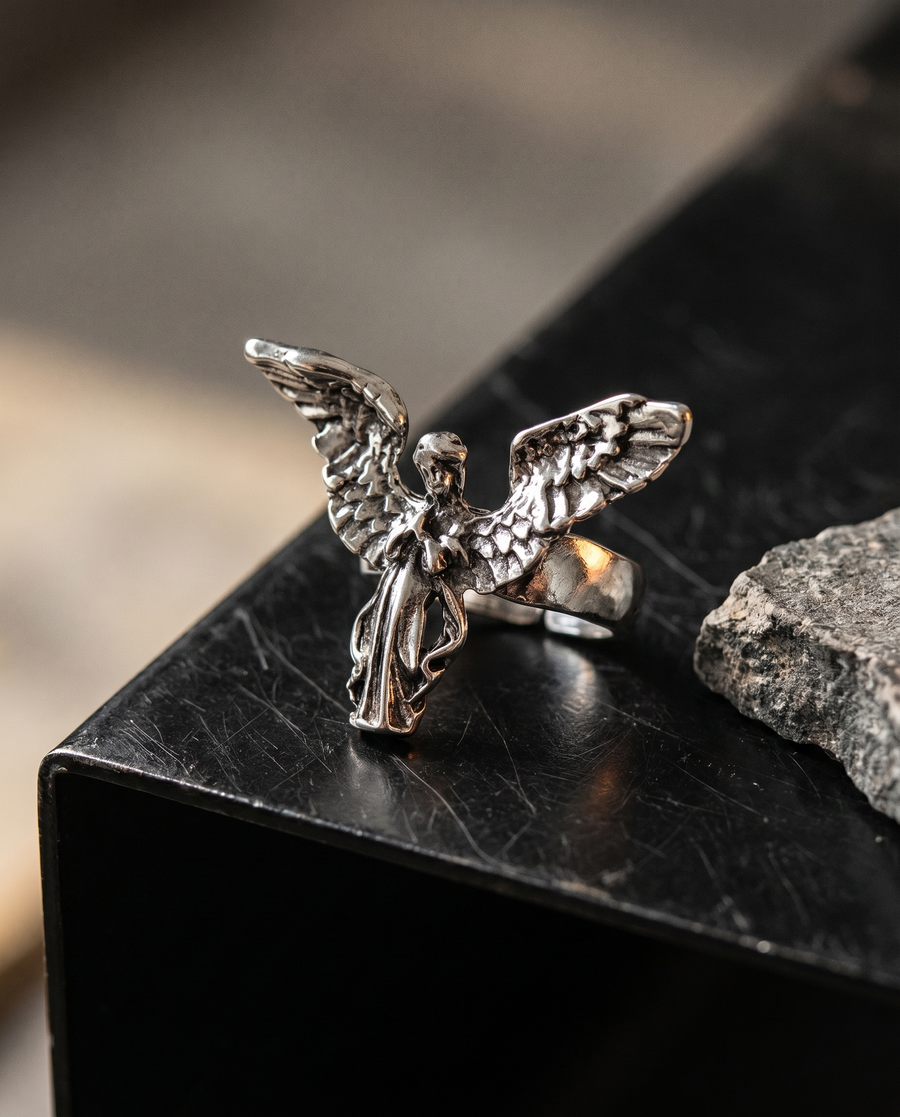 Worn into the hand.