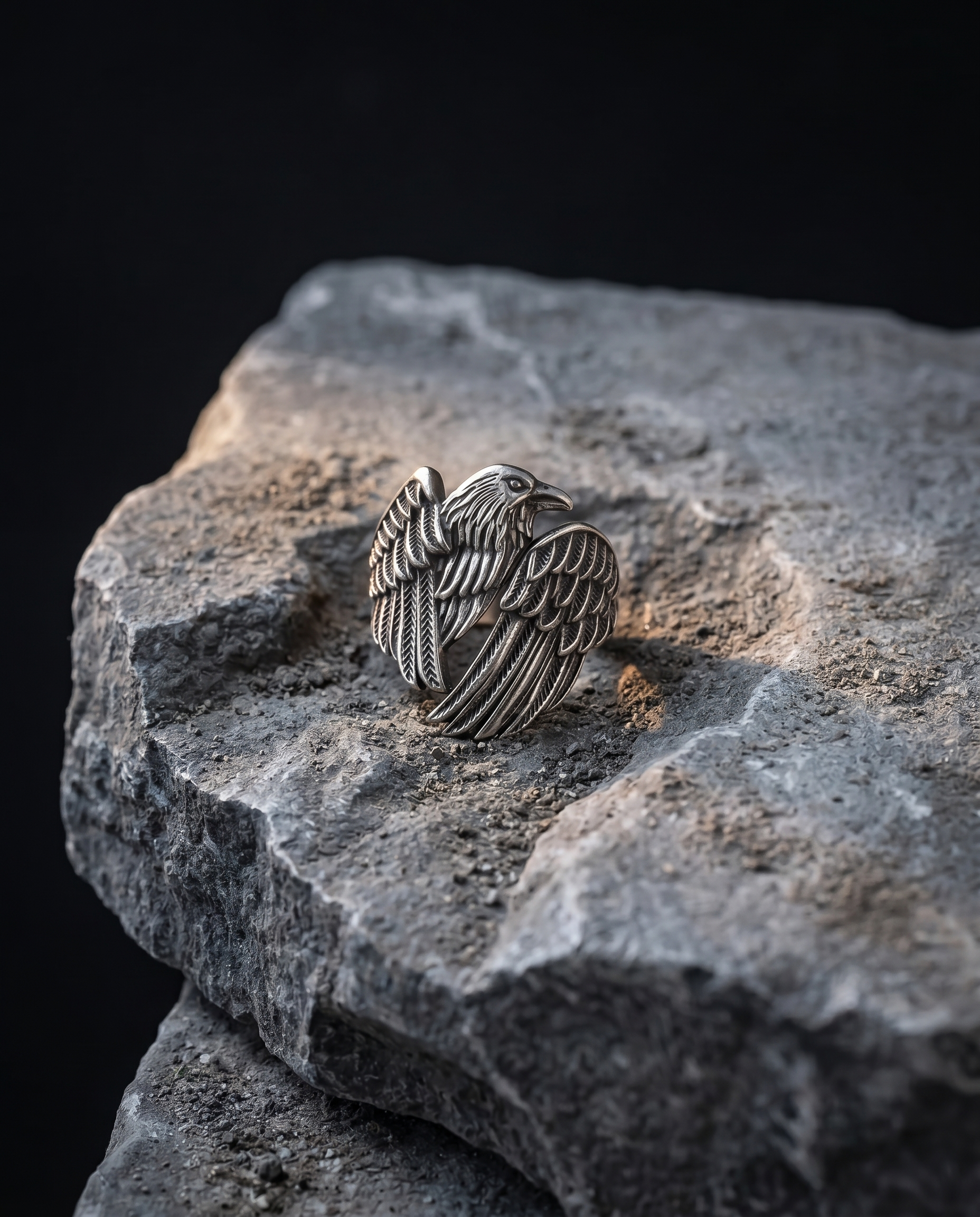 Ascent — silver wrap band, EAGLE with spread wings